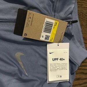 Nike Lavender Performance UPF 40+ Top with Reflective Swoosh